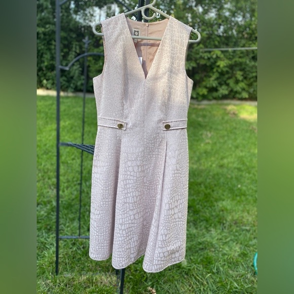 ANNE KLEIN Blush Pink Dress Size 10 NWT - Picture 3 of 16